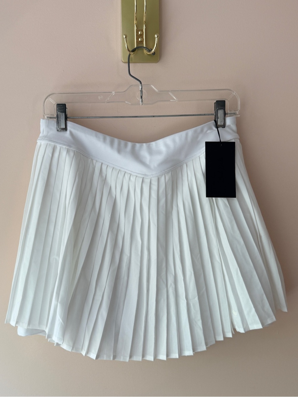 NWT Bad Birdie Double Down Pleated Golf Skort White Size Large - Picture 1 of 9